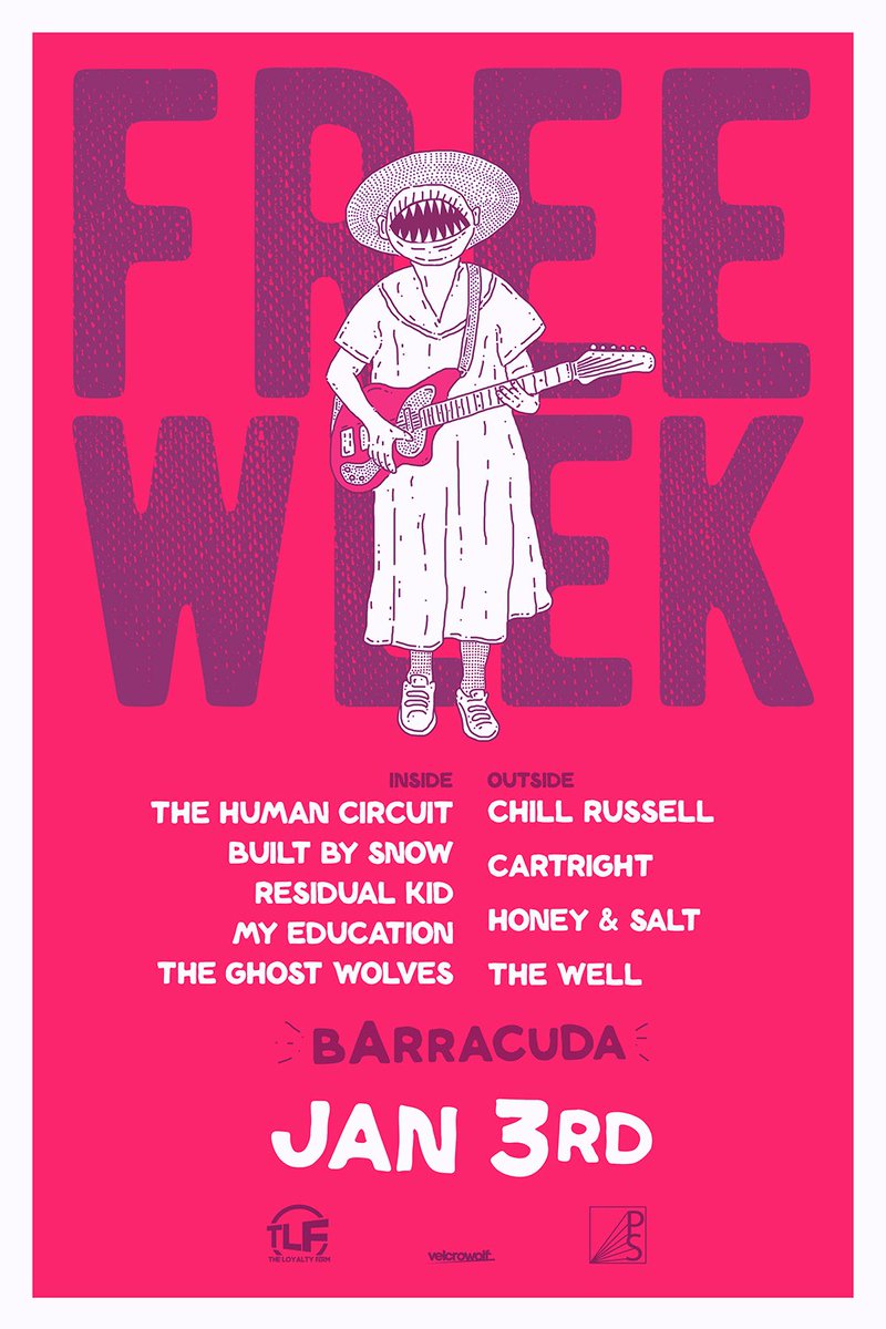 builtbysnow's tweet image. We’ll see you rad people tomorrow night @barracudaaustin! #FreeWeek