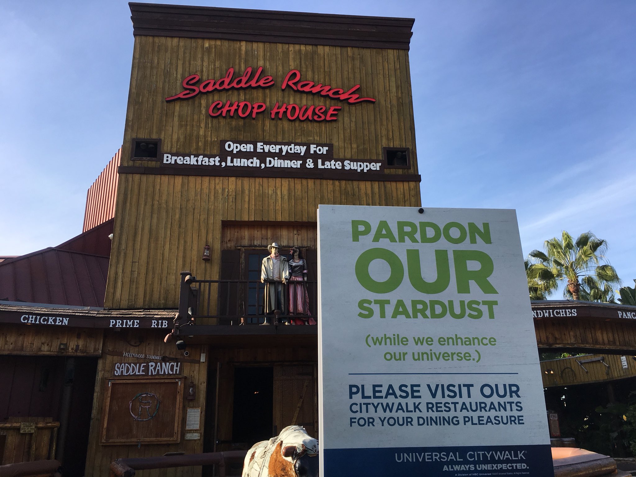 Inside Universal On Twitter Saddle Ranch Has Officially Closed At Inside Universal On Twitter Saddle Ranch Has Officially Closed At Citywalk Hollywood