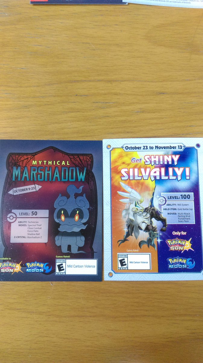The Speedy Diver On Twitter Free Shiny Silvally And Marshadow Codes