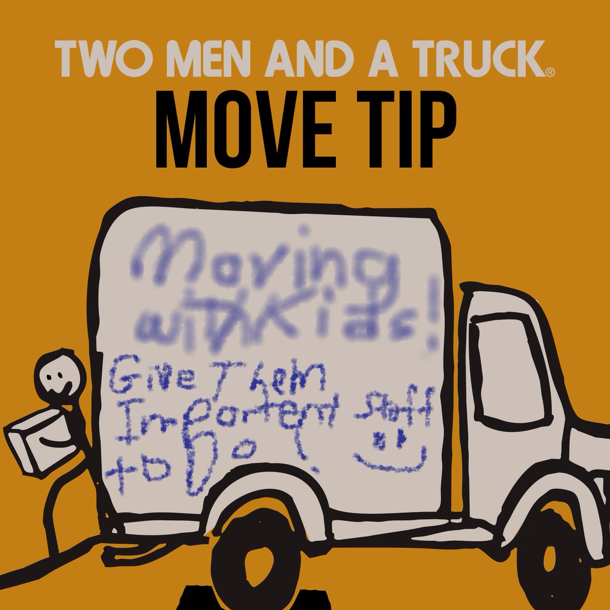 Tips for Moving With Kids!  Don't let them sit by and watch. Give Them Something Important to Do!