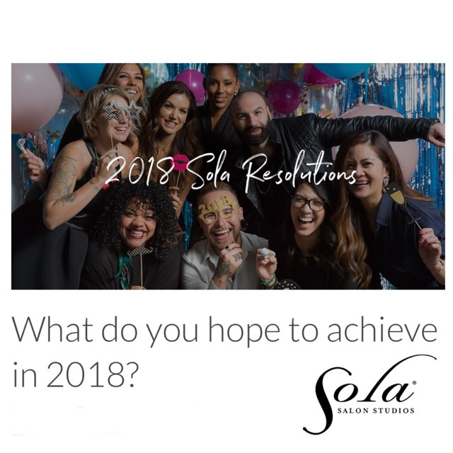 SolaSalonsOC's tweet photo. With the new year upon us, it’s time to set some goals and intentions for 2018. Find out our tips and how other #SolaBosses are planning their year. Visit our blog https://t.co/oDABFT0EmJ #beyourownboss #salonowner #suiteowner #ocstylist #ocesti #ocnails #tustinstylist https://t.co/WNpyvPb4Lo