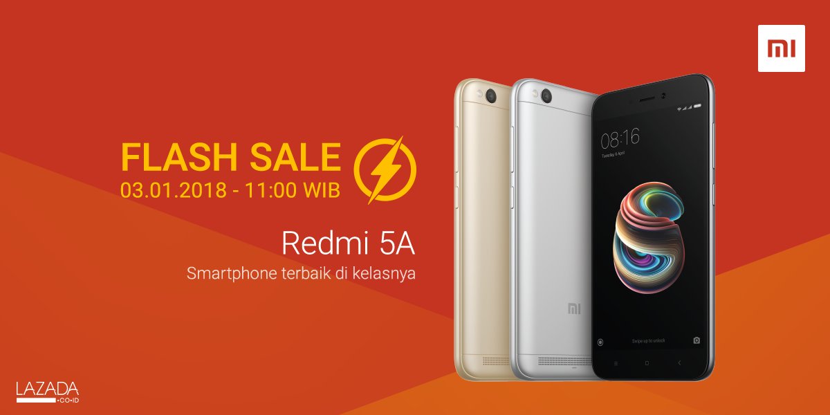Siap-siap ikutan Flash Sale #Redmi5A lagi jam 11 nanti. Jangan lupa stand by disini -> bit.ly/SaleRedmi5A #HapeTerbaikDiKelasnya