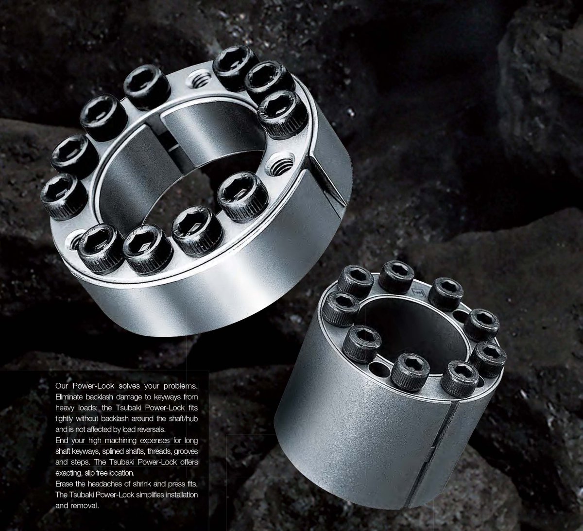 TsubakiMYS's tweet photo. The Tsubaki Power-Lock is easy to assemble, with only one tool needed. It is ideal for locking in large or small sprockets, conveyor pulleys, gears and rollers. https://t.co/Xi9LFSbH0J