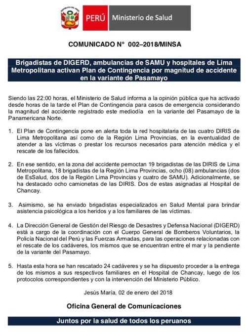PASAMAYO: SUBE A 48 MUERTOS POR CAIDA DEL BUS AL ABISMO…!!!!