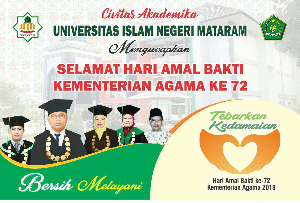 HumasUINMATARAM's tweet image. Hari Amal Bakti @Kemenag_RI ke-72

#TebarkanKedamaian