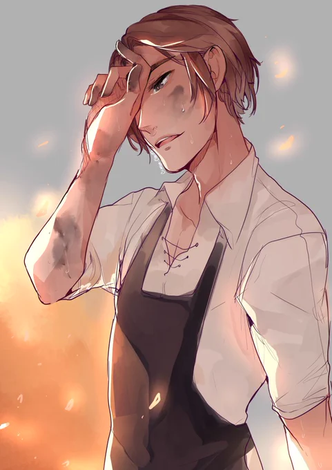 SOME NICE LEOJI FOR THE SIREN AU
Blacksmith apprentice Leo and Scholar Guang Hong X3

#CCSirenAU 