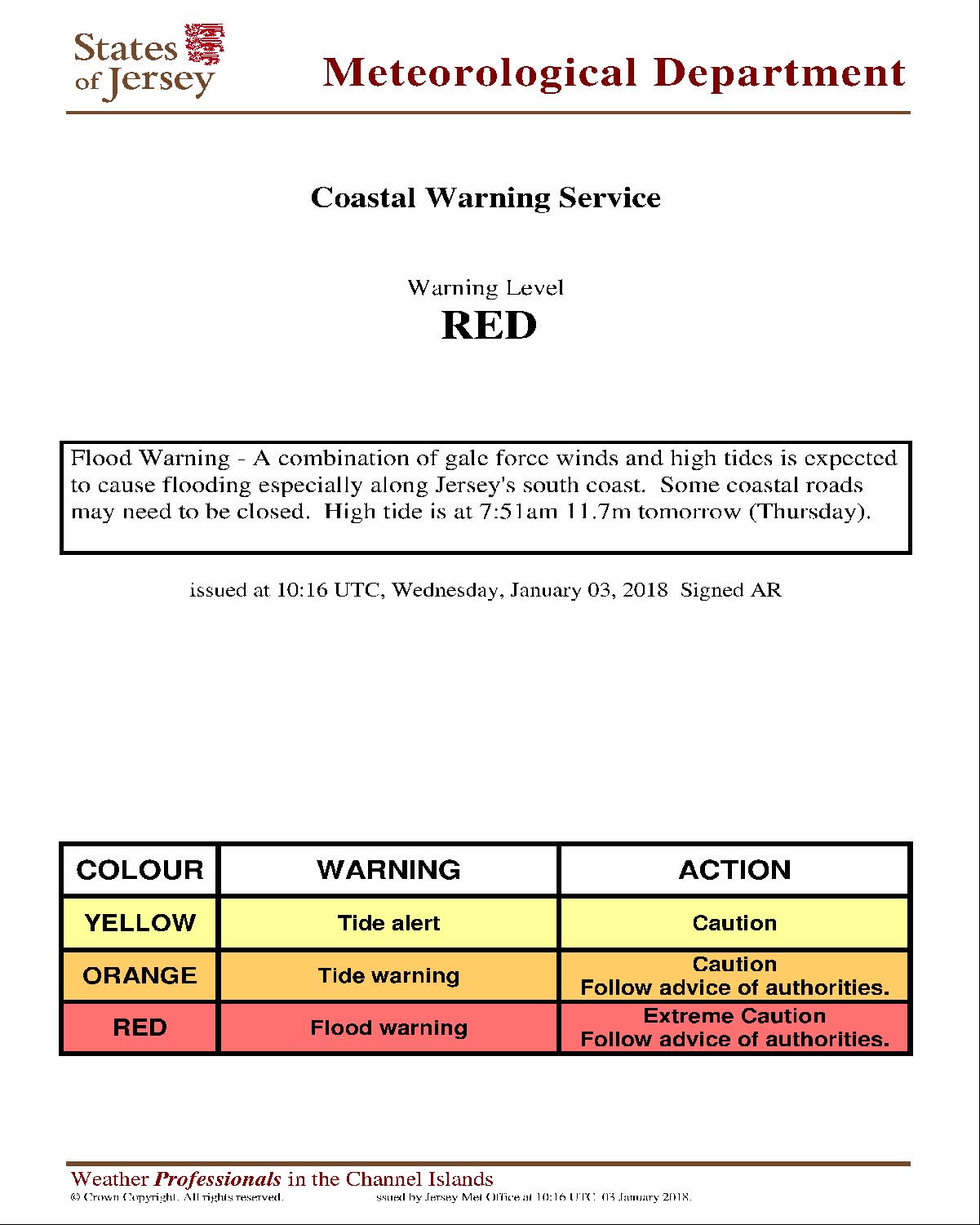 Ci Weather Warnings Flood Warning Issued On 3 1 18 At 10 16 Utc T Co Msxfew9ufs Twitter
