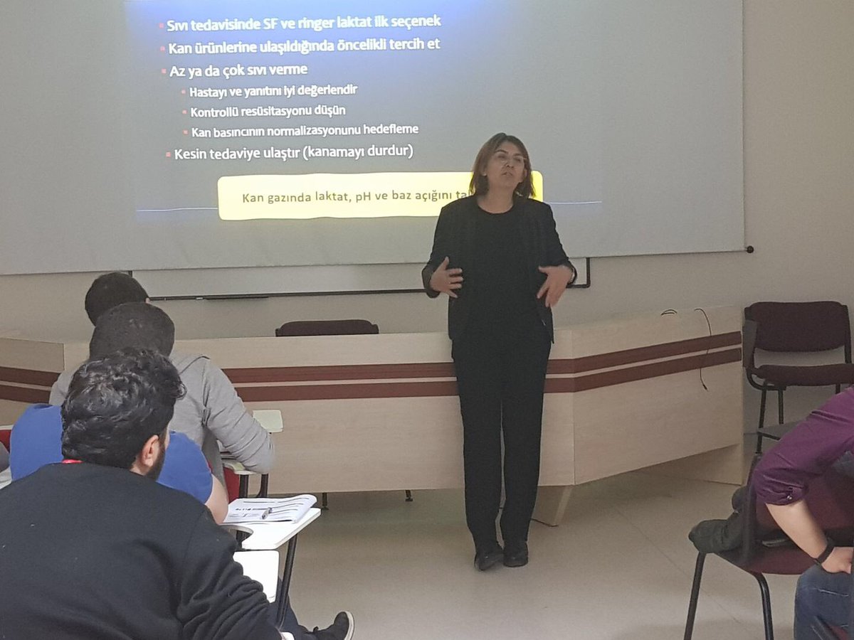 TrTATD's tweet photo. "Management of the patient with hemorrhagic shock" @basakdr #TATDTRAVMA #emattrauma https://t.co/0gKuqQZANb