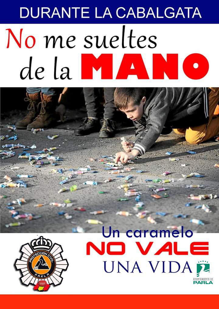 ¡¡¡LLEGAN LOS REYES MAGOS!!! 👑👑👑
Y mañana día 4, sus corresponsales los pajes reales, se adelantan a su visita en un desfile por #Parla Este. Consulta el recorrido, atento a cortes de tráfico.
Sigue las recomendaciones y disfruta con seguridad.  #UnCarameloNoValeUnaVida