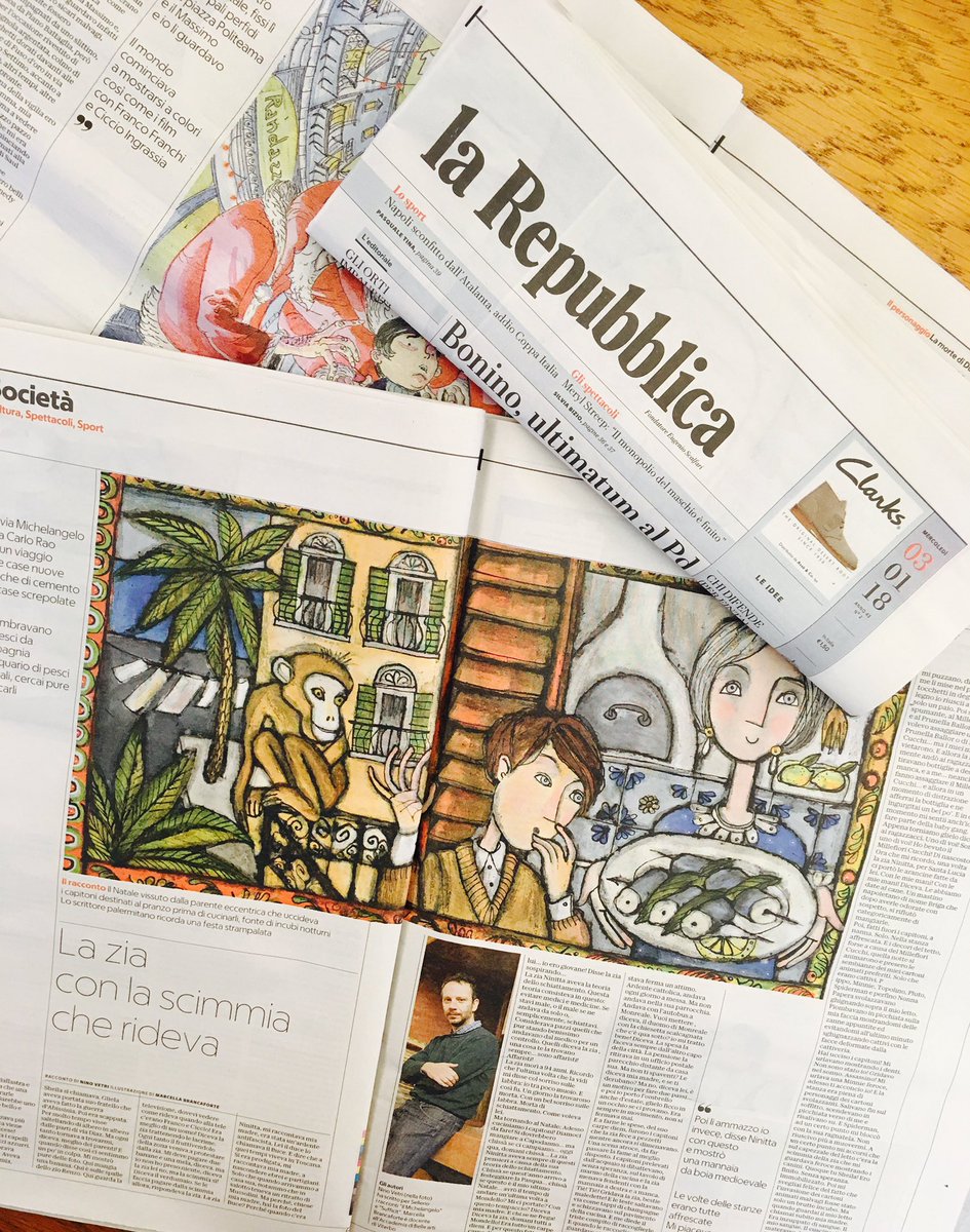 Oggi in edicola non perdete il terzo racconto di Natale. Una storia di Nino Vetri, illustrata da Marcella Brancaforte. 
#inedicola #raccontidiNatale #reppalermo