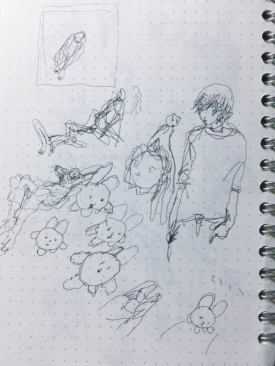 バスに乗りながらかいた 