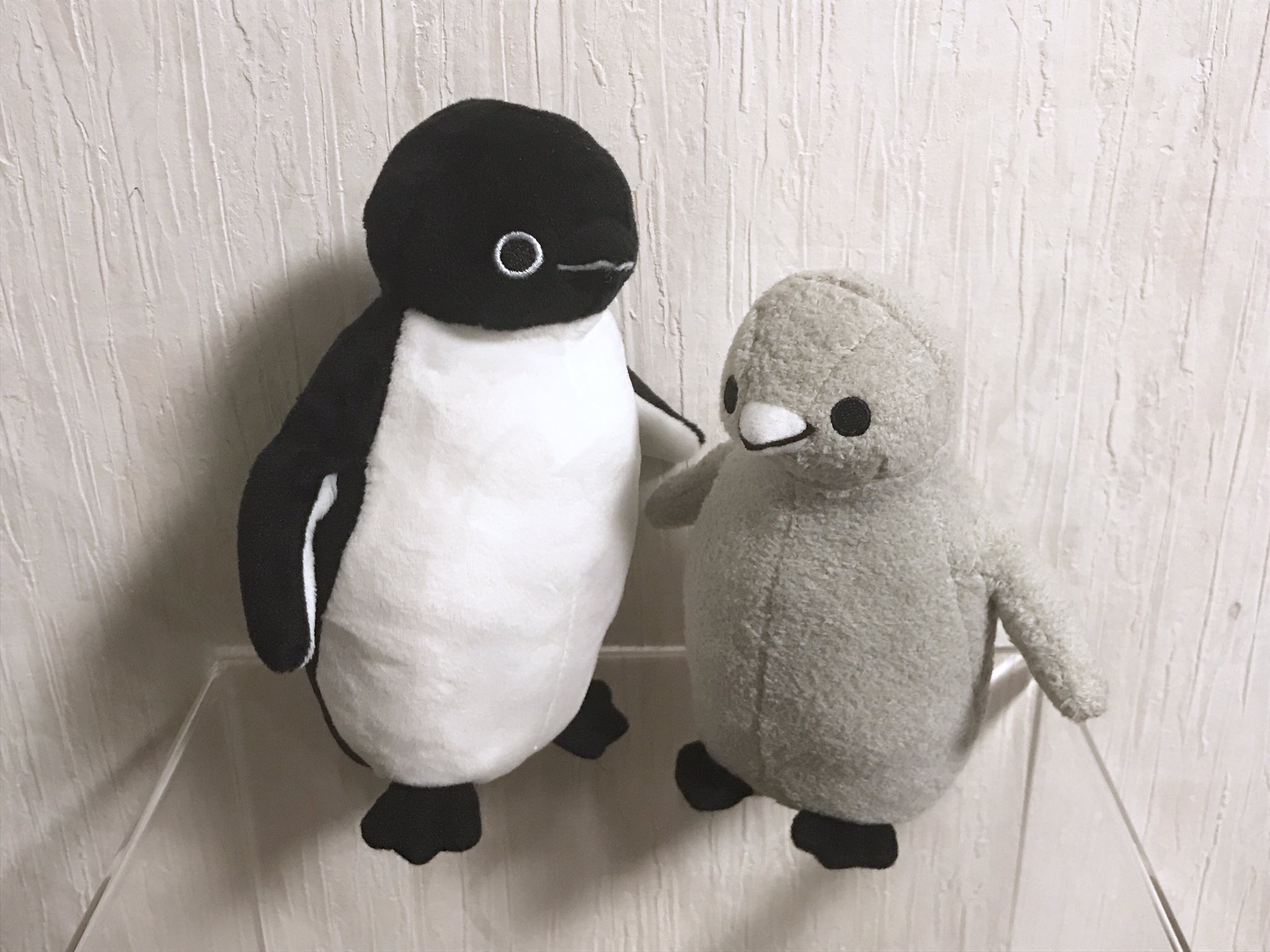 フーミン 去年買ったsuicaのペンギン ぬいぐるみセット 待望のヒナペンギンがぬいぐるみ化で 本当に満足 ヒナの生地感だったり サイズ感だったりバッチリな出来上がりですね ペンギン Suicaペンギン Suicaのペンギン ぺもの T Co