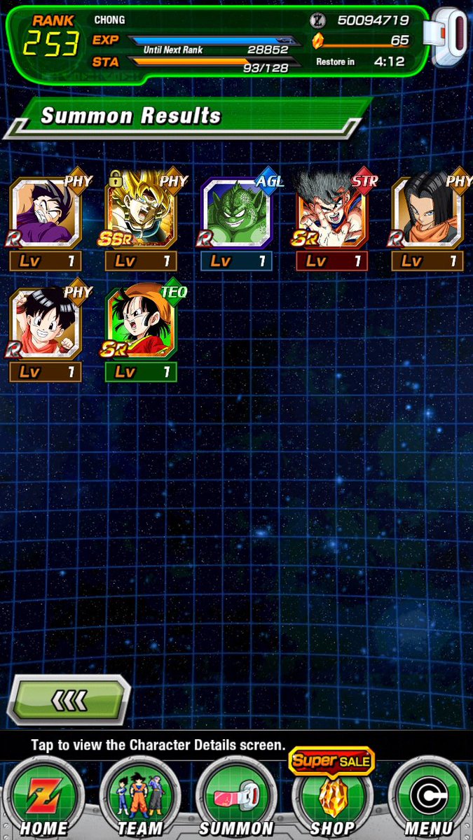 Now hunt for ssj 4 Vegeta and phy ssj3 gotenks #DOKKANBATLLE