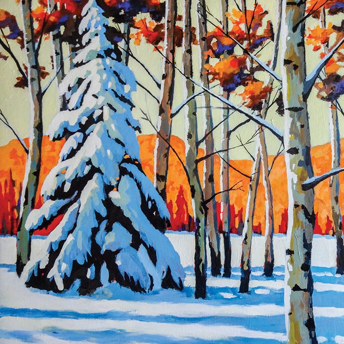 mfcalendar's tweet photo. Grateful to have such a stunning array of visual art included in our 2018 MFC, including January's featured image: 'Snow Day' by Brian Buhler. More of Brian's art can be seen here: https://t.co/tYhtvd66oP https://t.co/IlB7xOwt8U