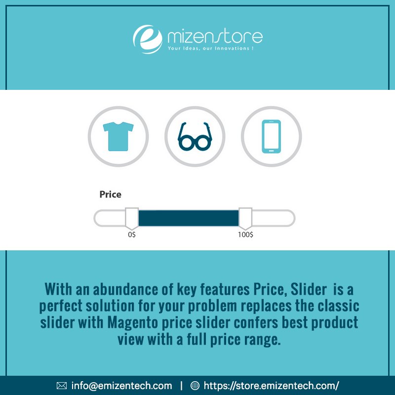 EmizenTech's tweet image. Entirely Customizable from backend and Easy to Install & Configure. PRICE SLIDER has everything you need. 
Get the extension here : goo.gl/DgwxYj
#MagentoExtensionsDevelopment #Magento2ExtensionsDevelopment #MagentoDevelopmentCompany #MagentoStore