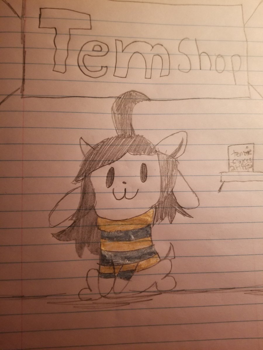 I was super board cuz mi friend wasn't answering me so uh ya I drew temmie