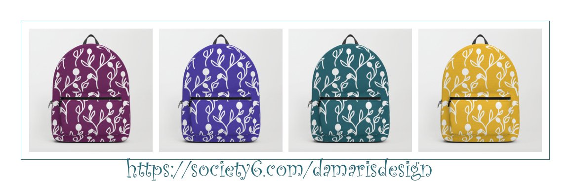 DamarisDsgn's tweet photo. Yesterday I found out I need a new backpack. Maybe I will pick one of these which I can buy at https://t.co/7jIcxG36px in my #society6 store? #training #athletics #running #run #marathon #workout #travel https://t.co/dwBkLjUdW0