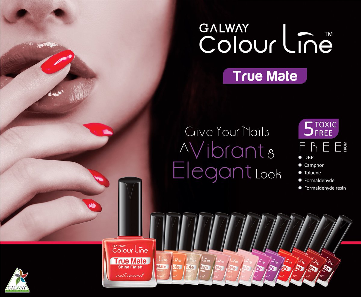 galway2003's tweet photo. Now Make a Perfect Fashion Statement With #GalwayColourline #TrueMate Shine Finish #NailEnamel https://t.co/sXbtZoj6Rq