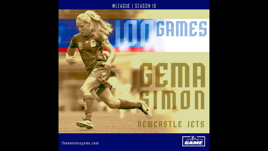 Another player joins the 💯club today, congratulations to <a href="/gema_simon7/">Gema Simon</a> 👏

#SYDvNEW #WLeague