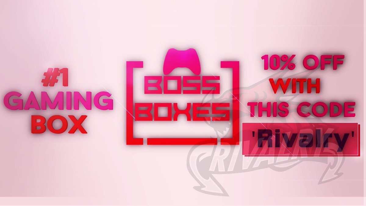RivalryEsports's tweet photo. We are pleased to announce our partnership with @BossBoxes .
Use Code 'Rivalry" for 10% off! #RivalryFam https://t.co/Mq1RZRAGcO