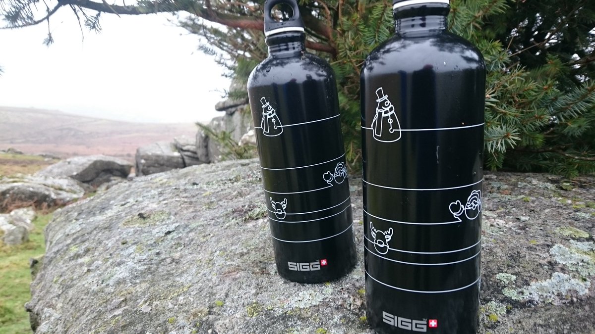 BlondesTwo's tweet photo. When you are short of snowmen take a snow bottle out with you! @SIGGUK #sigglife #Dartmoor #TheDartmoorChristmasTree https://t.co/IRbYtc4odv