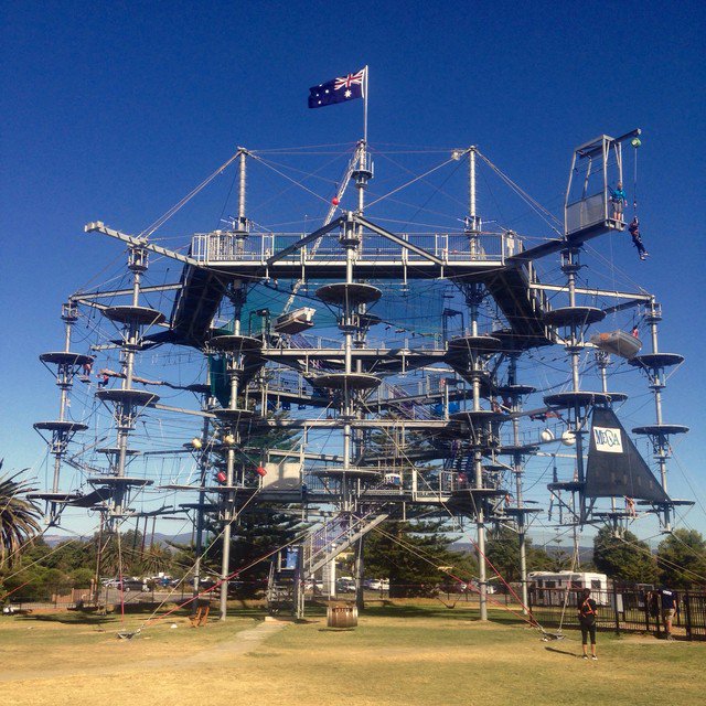 "A comfort zone is the most dangerous place anyone can stay in." 
So today I stepped out of my comfort zone and onto this high ropes course!