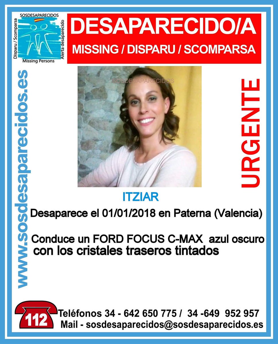 🆘Urgente⚠
Esta es Itziar y ha #desaparecido en Paterna #Valencia
¿La has visto?
☎️062
☎️112
Tu RT no cuesta nada y ayuda mucho