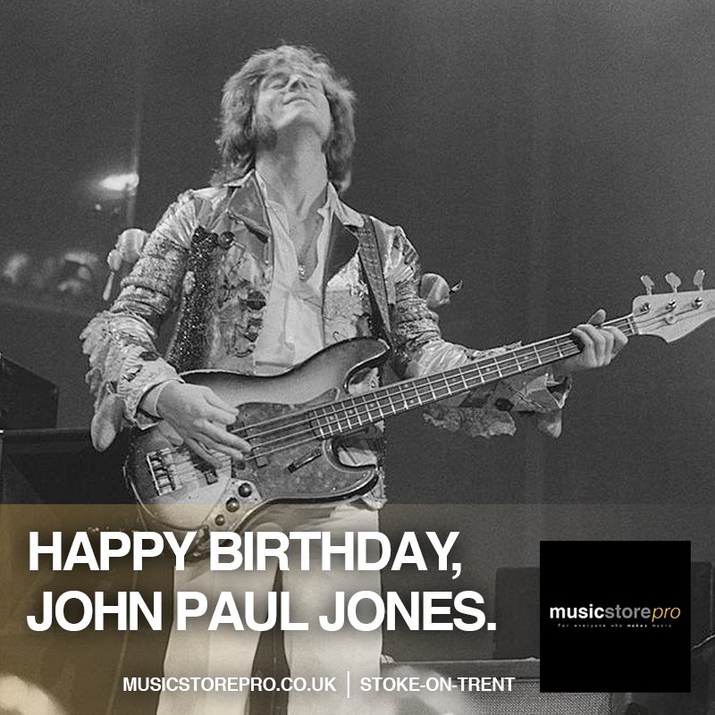 Happy Birthday, John Paul Jones. 72 Years Old Today!  