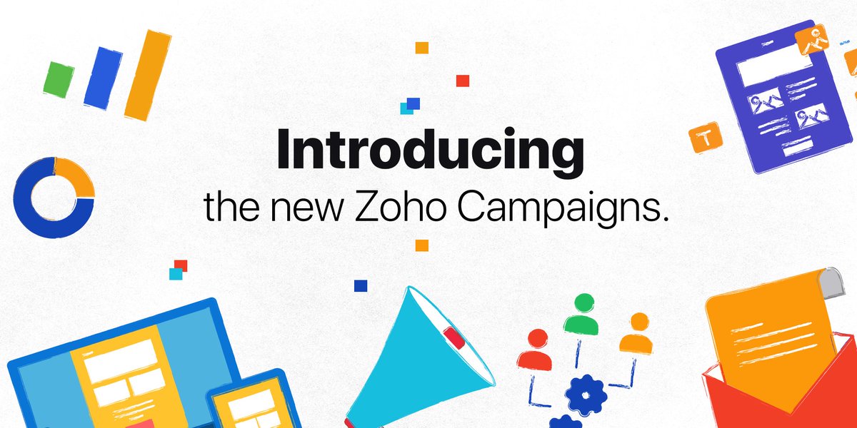 Zoho's tweet image. Kickstart this new year with the all-new Zoho Campaigns that’s redesigned to give you an improved email marketing experience. Learn more on what’s in store for you - zco.to/campaignsnew 
#ZohoCampaigns #emailmarketing #marketingautomation