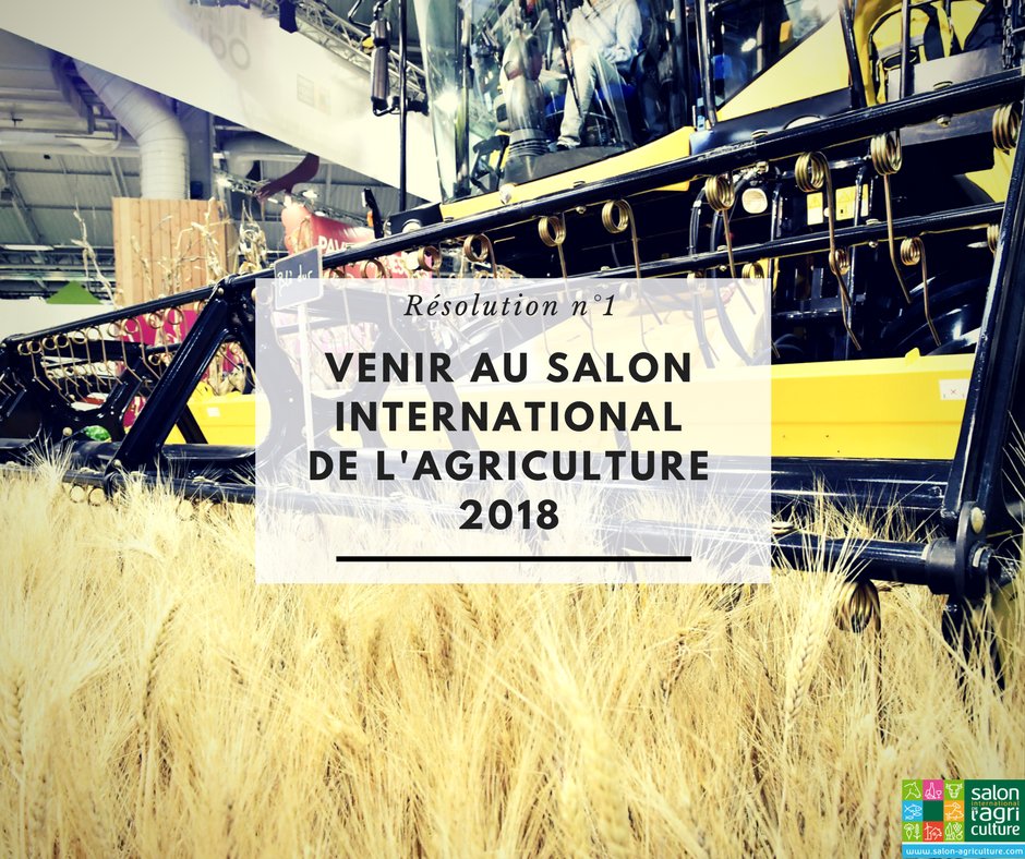 [#SIA2018] Et si votre résolution n°1 c'était de venir au Salon International de l'Agriculture en 2018 ? Ça tombe bien, le Salon c'est dans moins de deux mois ! 😃 Achetez vos billets ➡️ bitly.com/2BzjvaU ⬅️