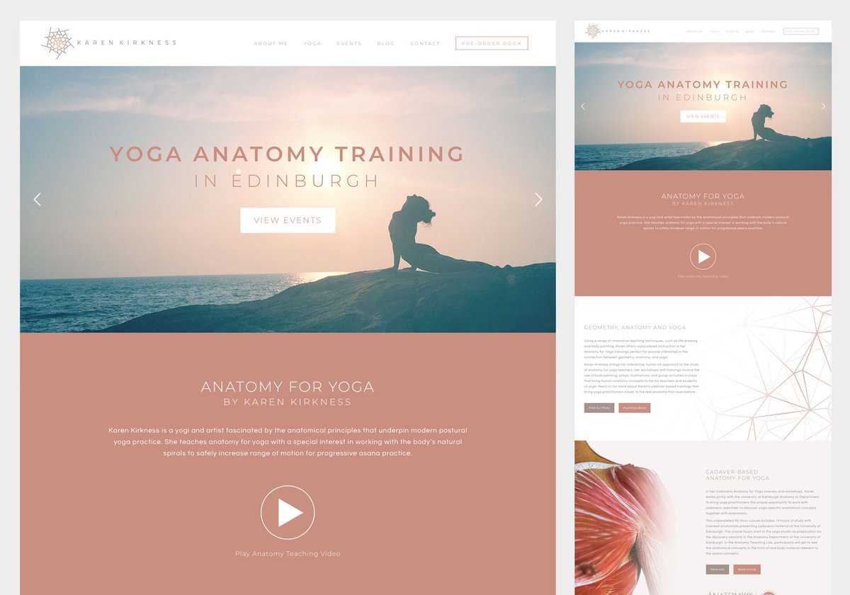 mywebcare's tweet photo. New Live Website❗

New Year and new sites! We made this cool and crisp 
website for the yoga extraordinaire @avid_yogi / Karen Kirkness.

Thought about starting yoga? Nows your chance.

https://t.co/Rbx73wBv1i https://t.co/yYODvYdzkP
