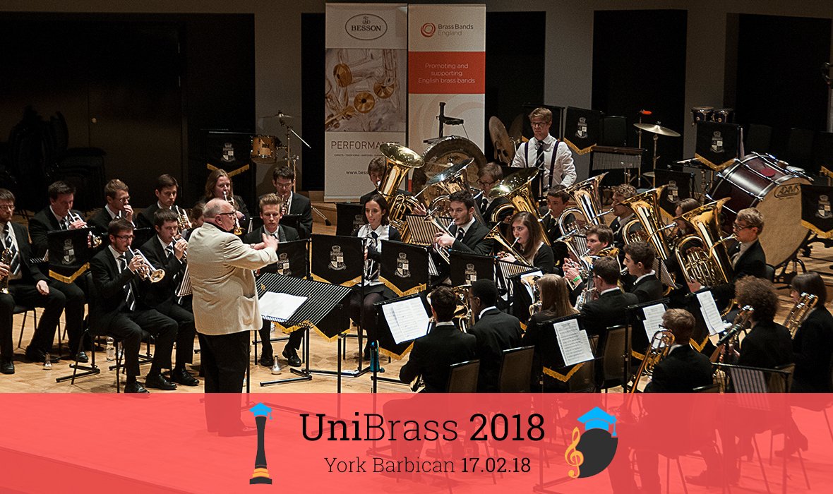 yorkunisu's tweet image. The 2018 @UniBrass competition is happening in York this Feb at the Barbican. 

🎺

The event will showcase University brass bands from across the country and is organised by @TheUYBB:

🎺

 Full details - bit.ly/2Ce8HP8