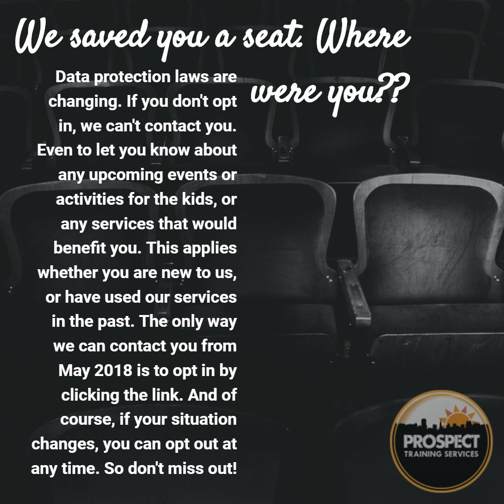 Don't be the only one not there. Opt in here: buff.ly/2yrZMZi