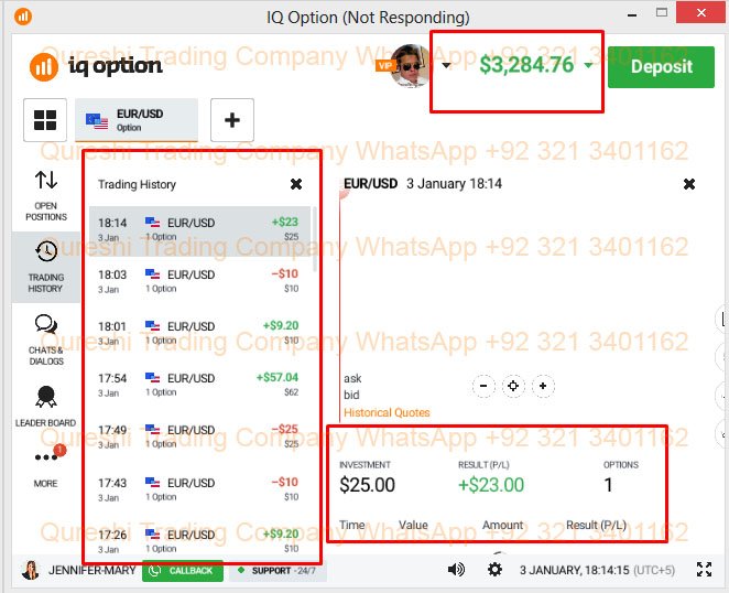 WaqasRiazPk's tweet image. #Trade like professionals #Consistent_wining_on_REAL_Account

@Learn Professional #Binary_Options_Trading with #WaqasRiaz
WhatsApp +923213401162
