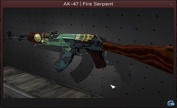 CS:GO AK-47 Fire Serpent Skin 4K Wallpaper #1