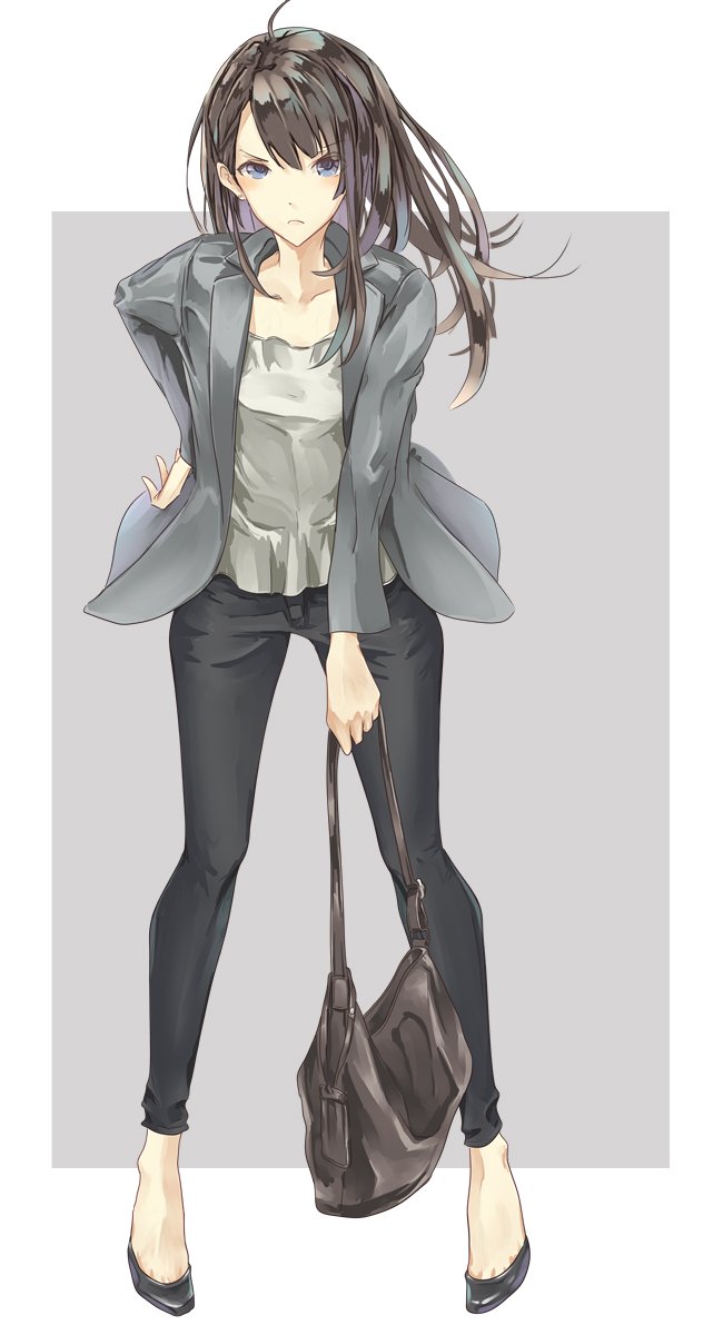 「パンツのOLさん好き。
明日からみんなが戻る現実世界だね。
#新年早々の創作クラ」|しんたろ@コミティアA-71aのイラスト