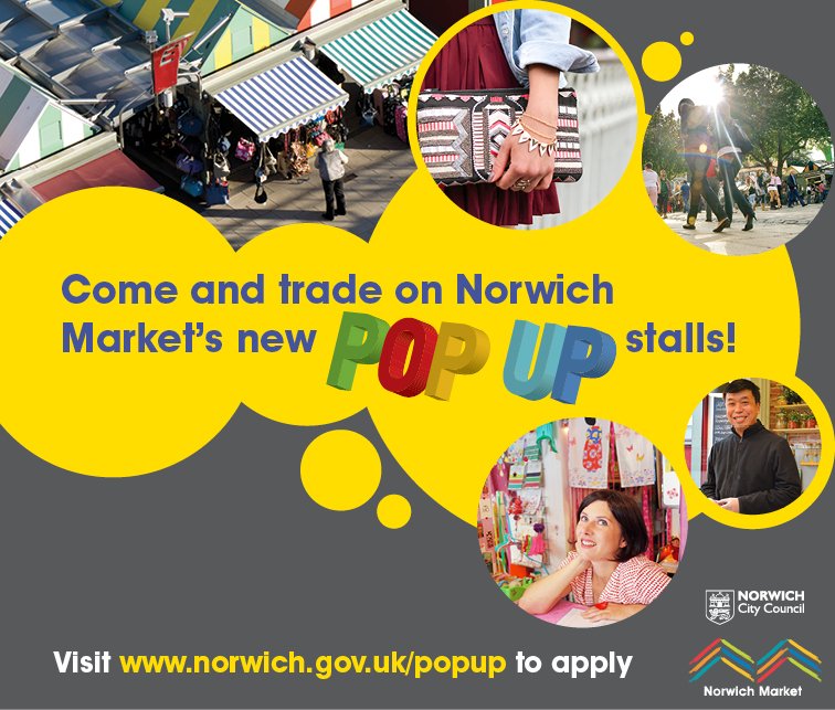 Is your New Year's resolution to turn your dream into a business? If so, why not try a pop-up stall on #Norwichmarket? #NewYearsResolution