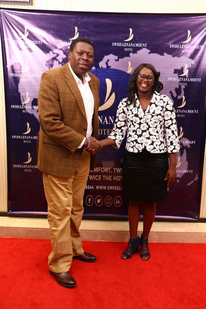 SwissLenana's tweet photo. Glad to have hosted C.S @EugeneLWamalwa during the Homecoming cocktail party for @wendybella001.#MTIAtSwissLenana https://t.co/ySamRKWJHt
