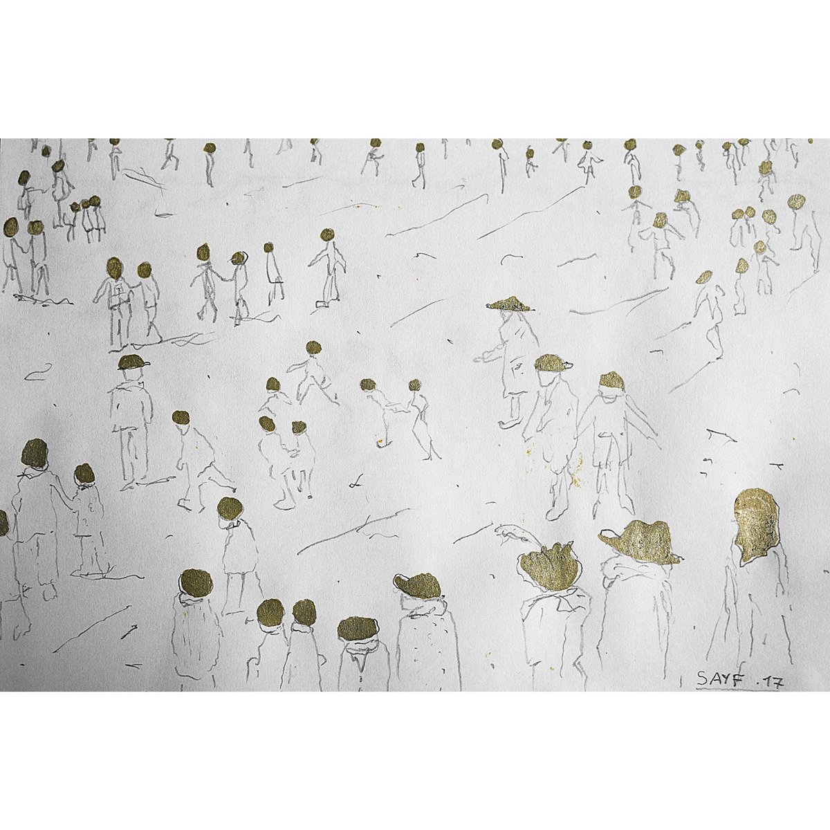Sayf_SF's tweet photo. 4 esquisses ech.1/10 pour peinture grand format. (Série Baynana/Entre Nous) - (20x13cm) - 2017.
------------------------- Hadrien Sayf. https://t.co/IcWnuicq4X