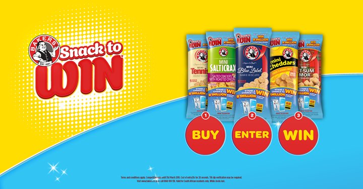Bakers_Biscuits's tweet photo. Stand a chance to win with BAKERS®! It’s as easy as 1, 2, 3! Simply buy any specially marked Bakers® #SnackToWin Mini Multipack and enter the unique code found inside of pack to stand a chance to WIN! Ts & Cs apply: https://t.co/Cwkk7R1JL3 https://t.co/TxKhnZlphC