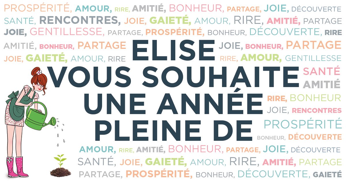 <a href="/EliseRecyclage/">Elise</a>  vous souhaite une bonne année 2018!
