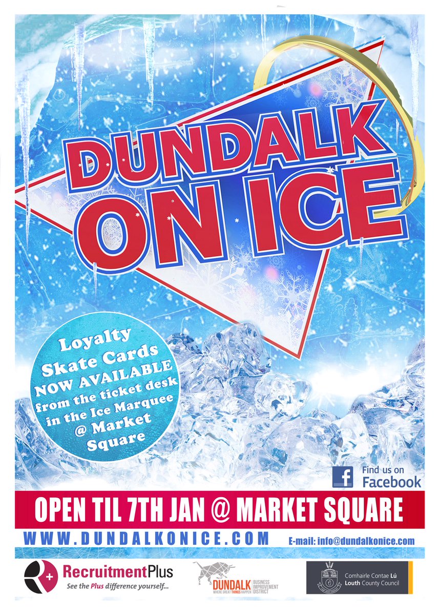 First skate is 11am at #DundalkOnIce​ today, Thursday, Friday, Saturday &amp; Sunday - doors open at 10.30am. If you have filled your loyalty card be sure to get in &amp; use it this week! dundalkonice.com | contact Glenn info@dundalkonice.com for bookings ⛸ #TweetDundalk