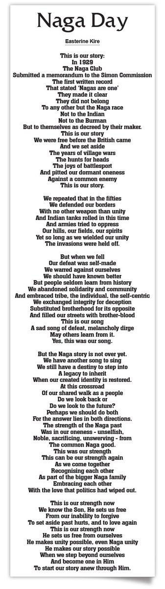 morungexpress05's tweet photo. #NagaDay Poem by Easterine Kire https://t.co/Uf1DpJf6rC