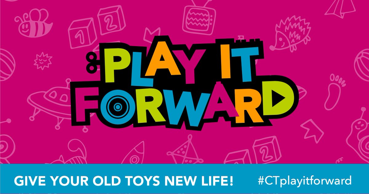 CityofCT's tweet photo. Bring joy to a child's life by donating any toys at your local library. Once donated, the toys will be collected and distributed to children in need. #CTPlayItForward https://t.co/ofA9tsmGVg