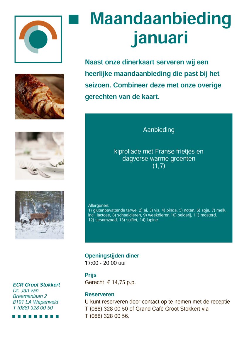 GrandCafe_GS's tweet photo. Het nieuwe jaar is begonnen, wij wensen iedereen een gelukkig en gezond 2018! Dat betekent ook dat er weer een nieuwe #maandaanbieding is! Komt u snel langs voor een kiprollade met Franse frietjes? #januari https://t.co/dkYni7Zlsu