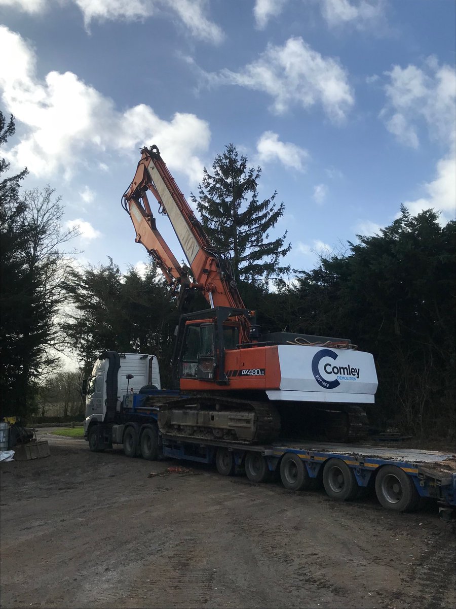 Old Girl....New Logo. Off she goes for her next project! #demolition