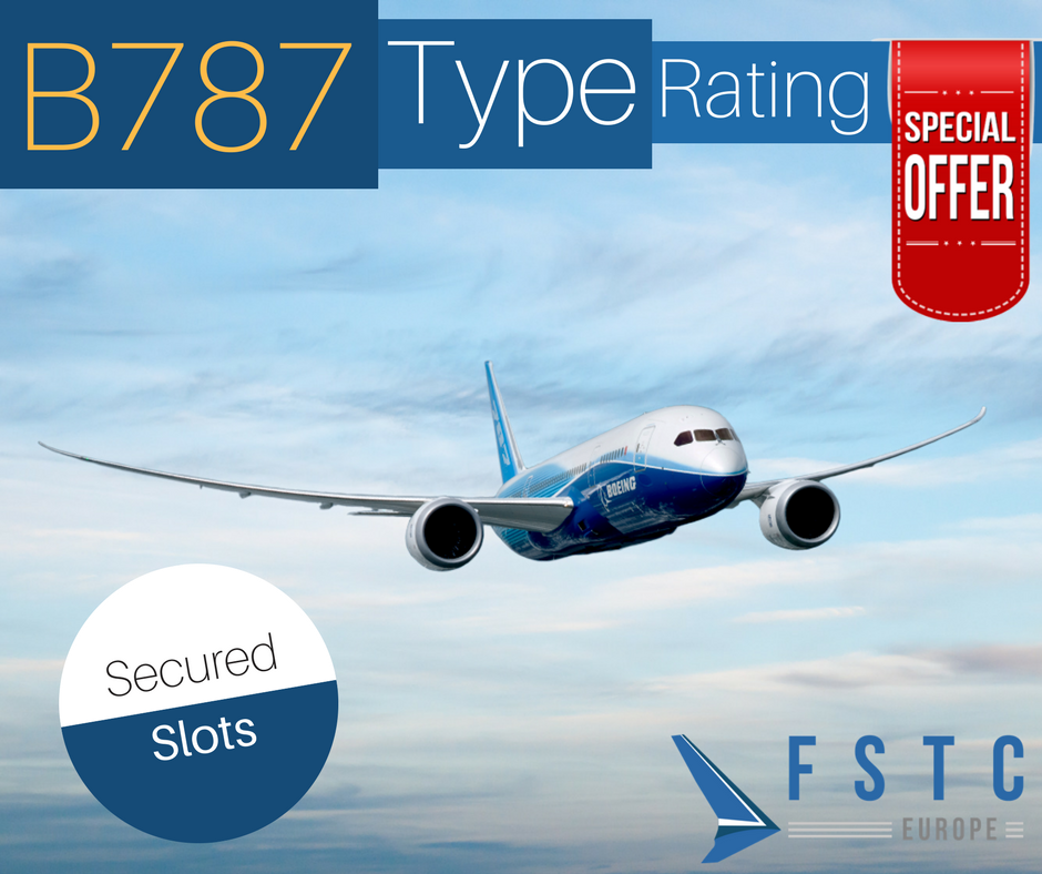 FSTC Europe welcomes 2018 with a #b787 Type Rating offer! Contact us for more information and book your seat! #aviation #typerating #pilots