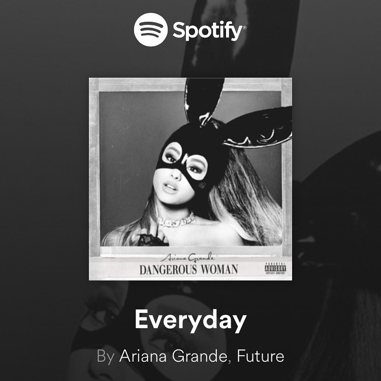 Bkstg's tweet photo. #OnThisDay in 2017 @ArianaGrande announced that "Everyday" ft. @1Future would be a single from her #DangerousWoman album. 💿 https://t.co/AZDTXANCTX https://t.co/dg5wQ5anDh