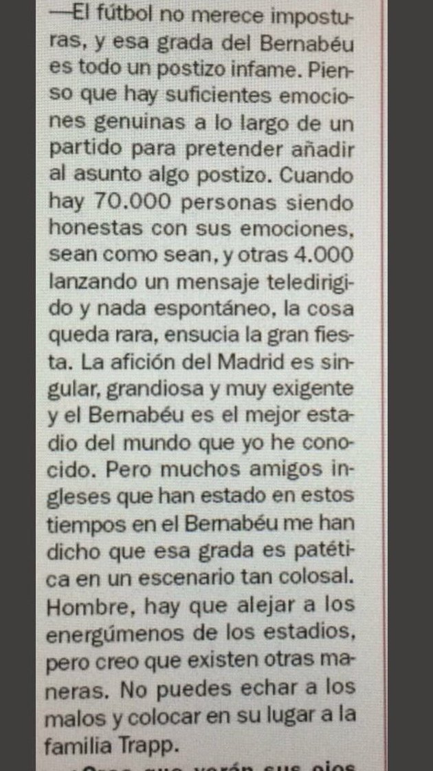 michaelrobinson's tweet photo. Esto pienso de la "grada de animación" del Real Madrid https://t.co/dNDCHsVhDx