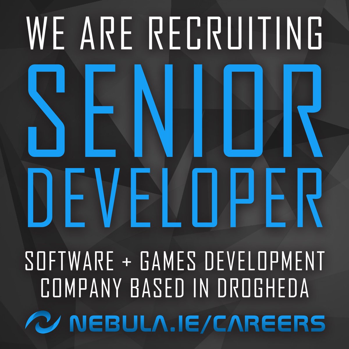 Starting the New Year recruiting for Senior Developer - Game &amp; Software Dev. More Info &amp; Apply nebula.ie/careers 💻🎮📱 #LouthChat #JobsIreland #Drogheda #IrishJobs #Unity #GameDev #WebDev